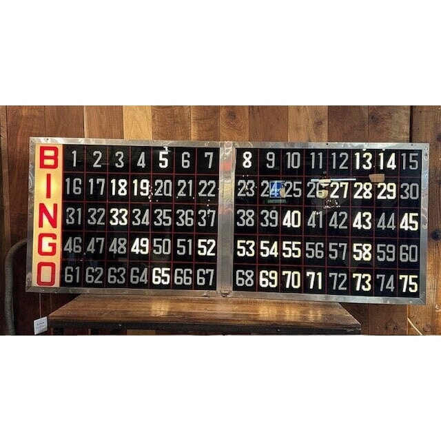 Vintage Bingo Scoreboard: Available at City Home PDX Outlet