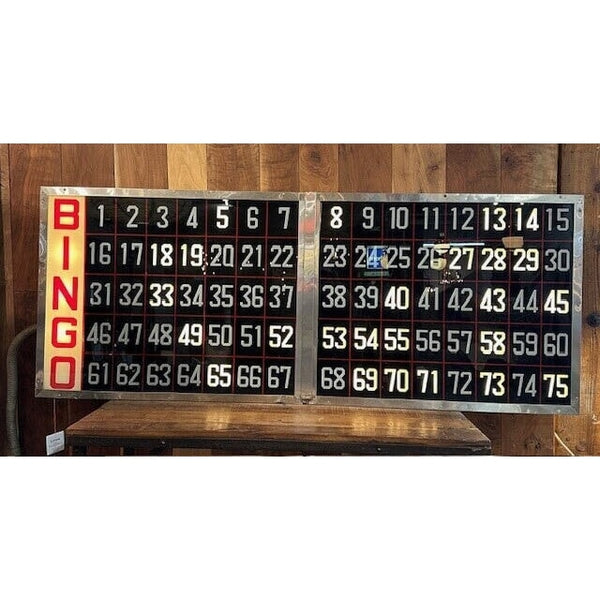 Vintage Bingo Scoreboard | City Home PDX Outlet