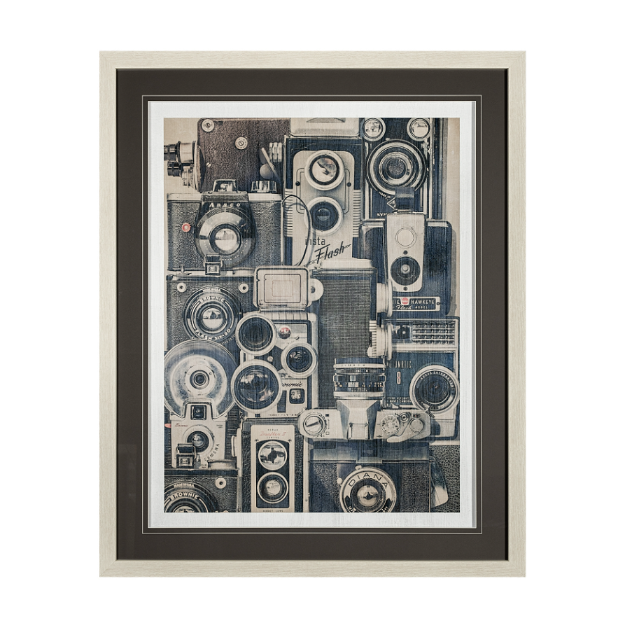 Vintage Cameras Framed Art Print: Available at City Home PDX