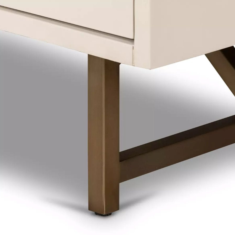 Van Rectangular Nightstand: Hardwood Product Legs