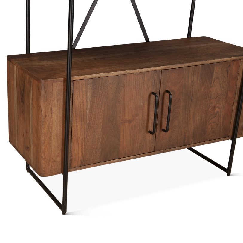 Verbania 46" Bookshelf: Cabinet View