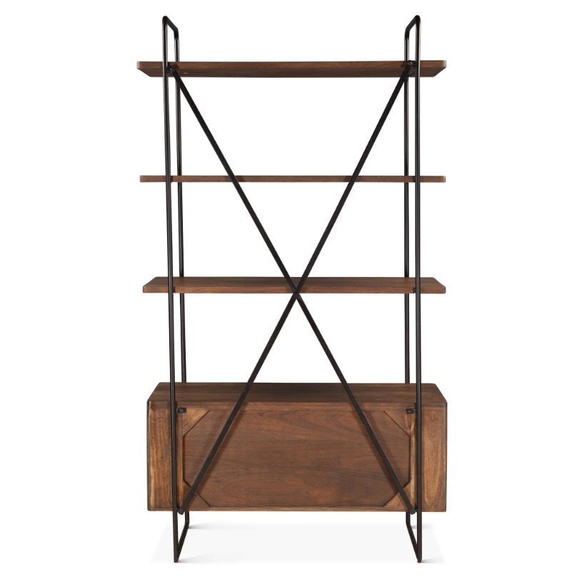 Verbania 46" Bookshelf: Product Back View