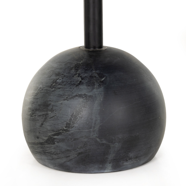 Viola Accent Table-Black Marble: Product Base View