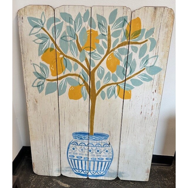 Painted Wood Tree Wall Art - shop unique art at City Home