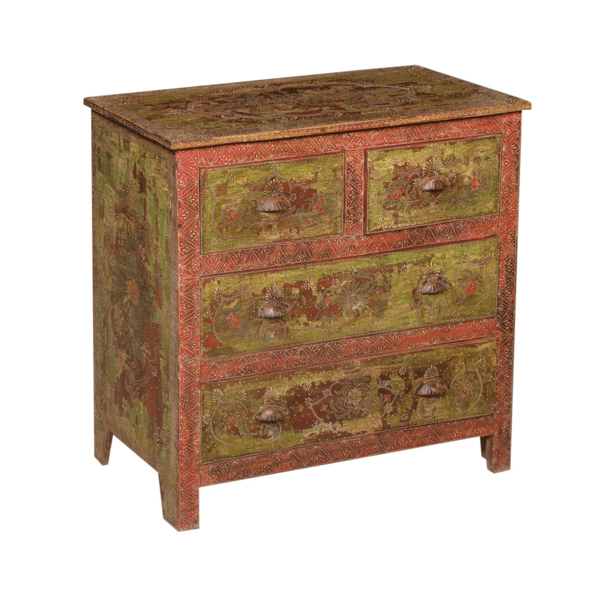 Wooden Chest with Drawers: Available at City Home PDX