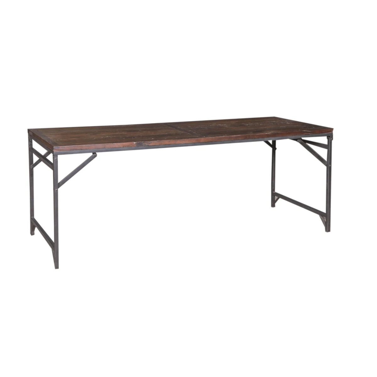 Handmade Teak/Iron Wedding Table: Available at City Home PDX