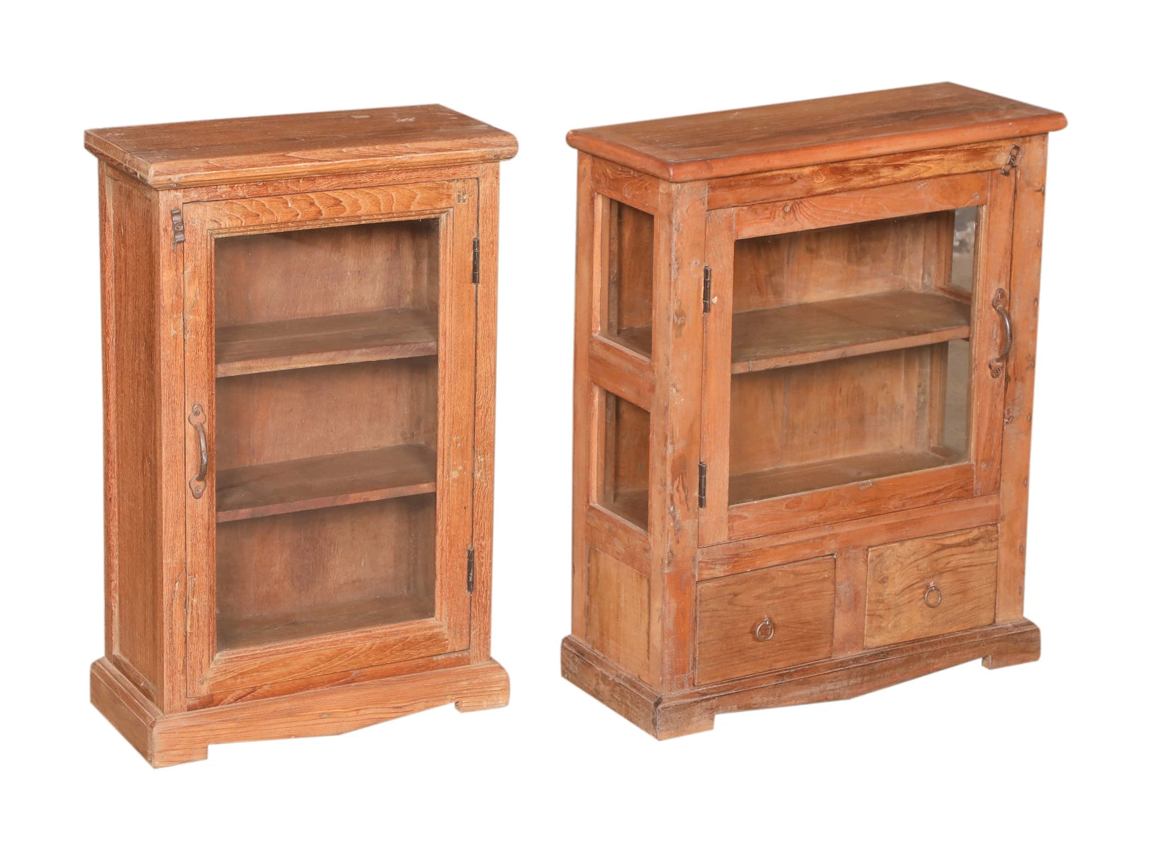 Wooden Display Cabinet with Glass-Style C: Available at City Home PDX