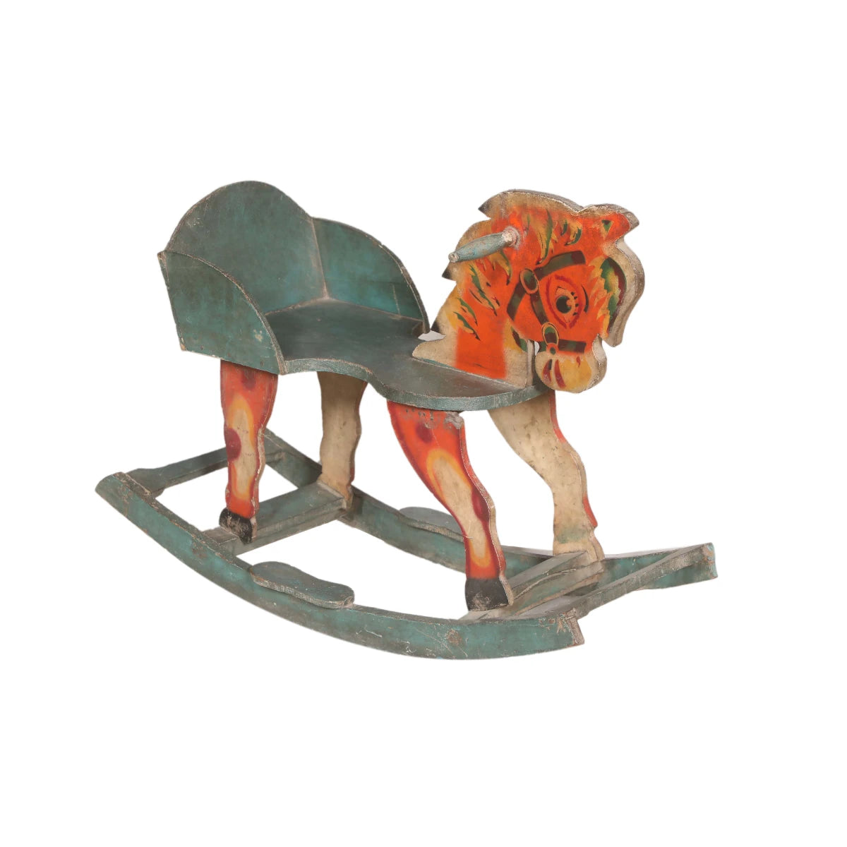 Vintage Iron Rocking Horse Chair-Style Four: Product View
