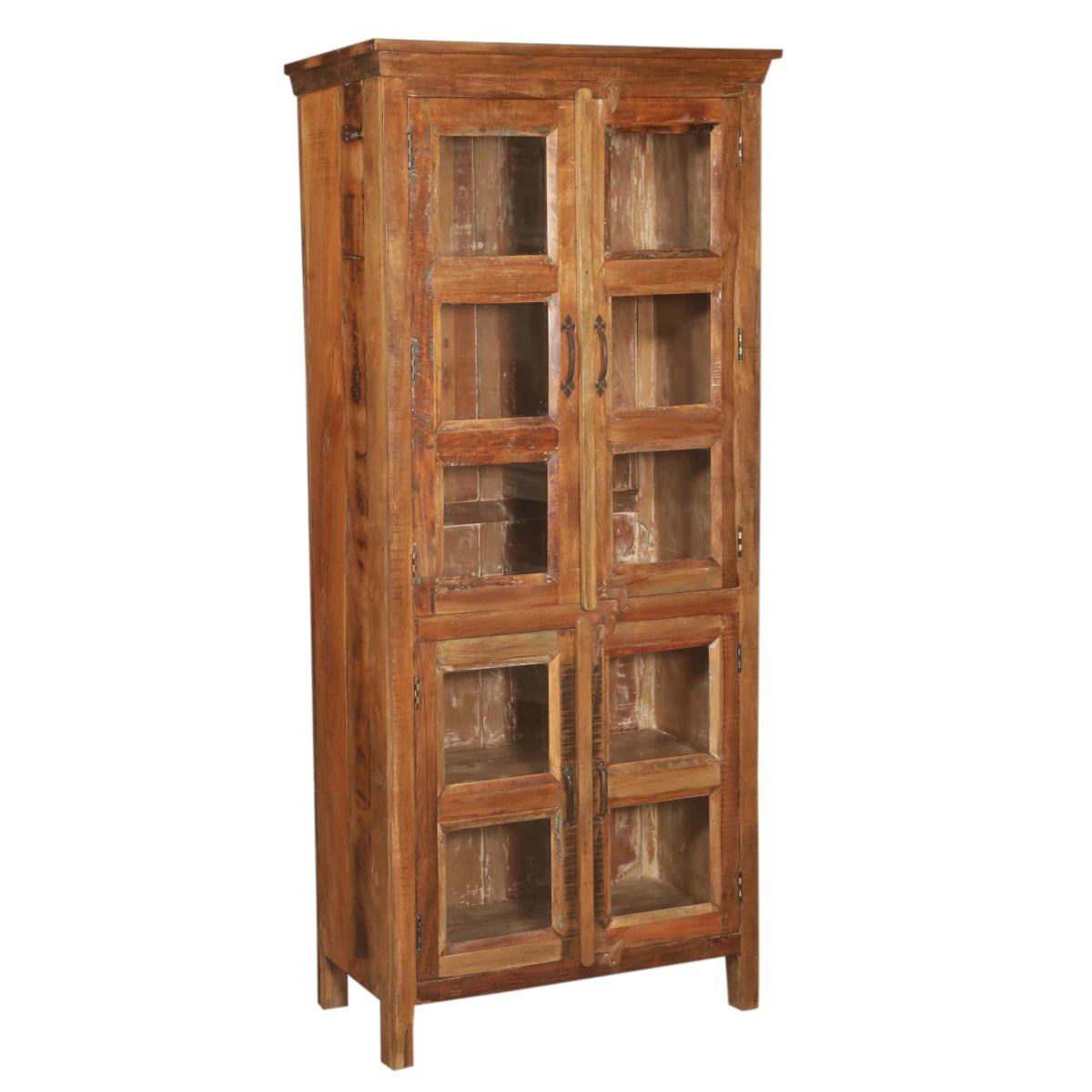 Handcrafted Cabinet with Glass-Style D: Product View