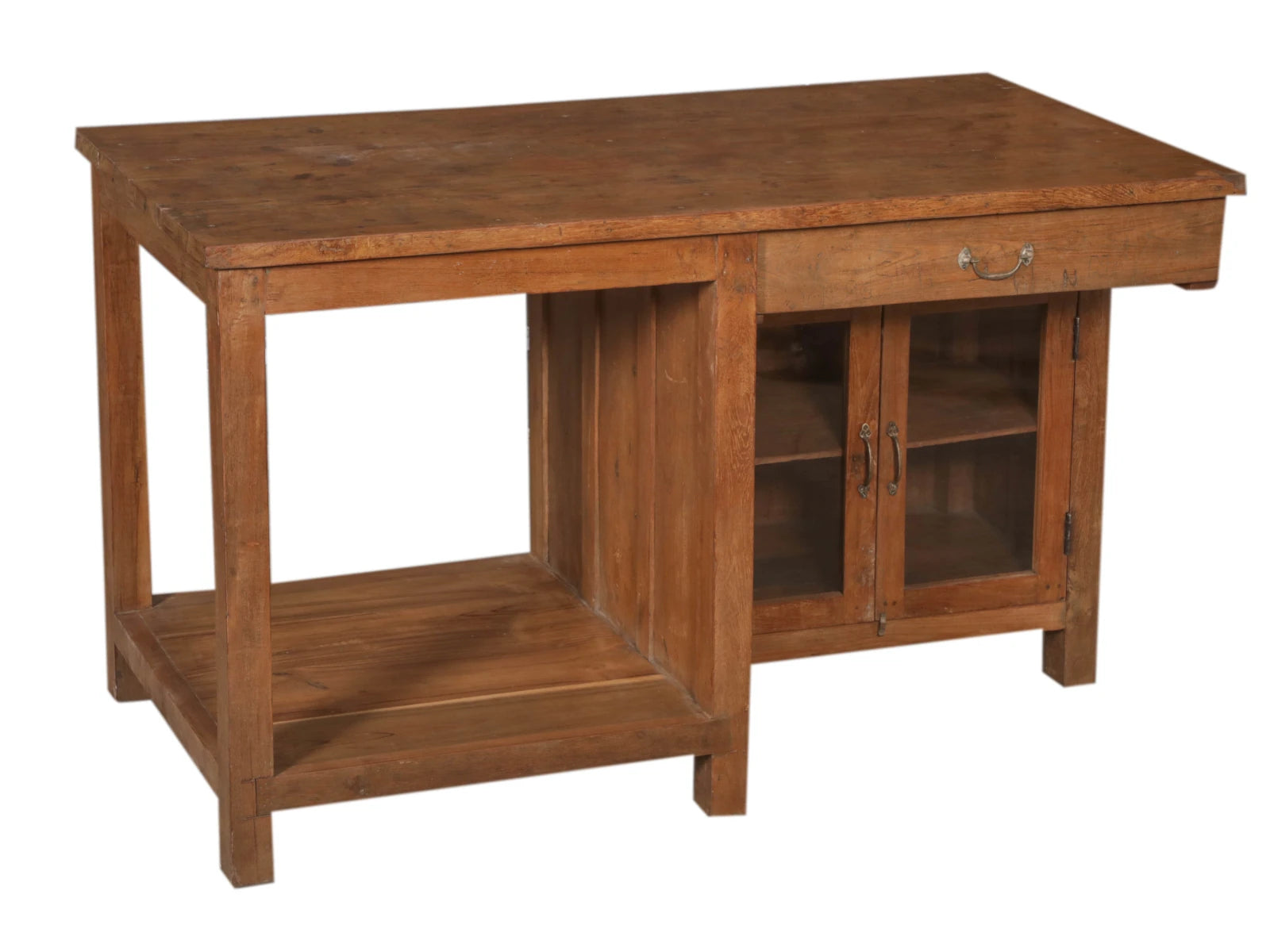 Teak Writing Table-Style Two: Available at City Home PDX