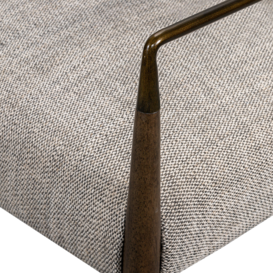 Waldon Dining Chair: Up-Close Product Armrest View