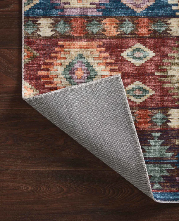 Zion Rug in Fiesta/Multi: Product Corner View