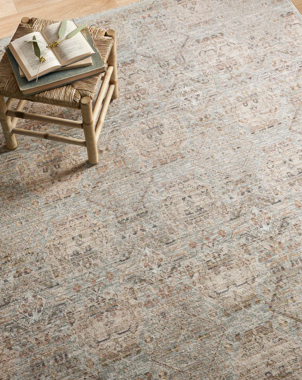 Amber Lewis x Loloi Zuma Rug in Silver/Multi: Product Pattern View