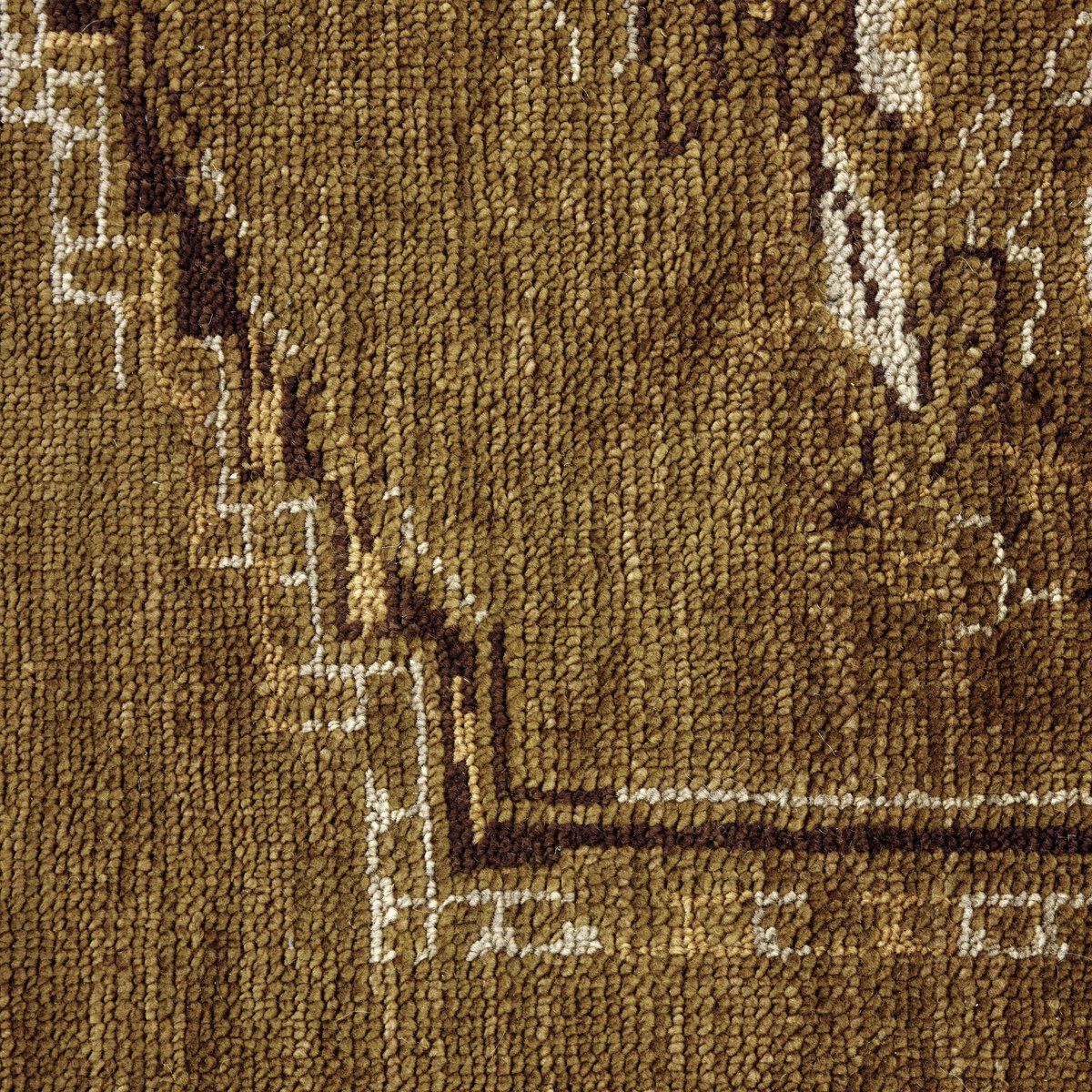 Astana Hand Knotted Rug - detail view of central rug motif