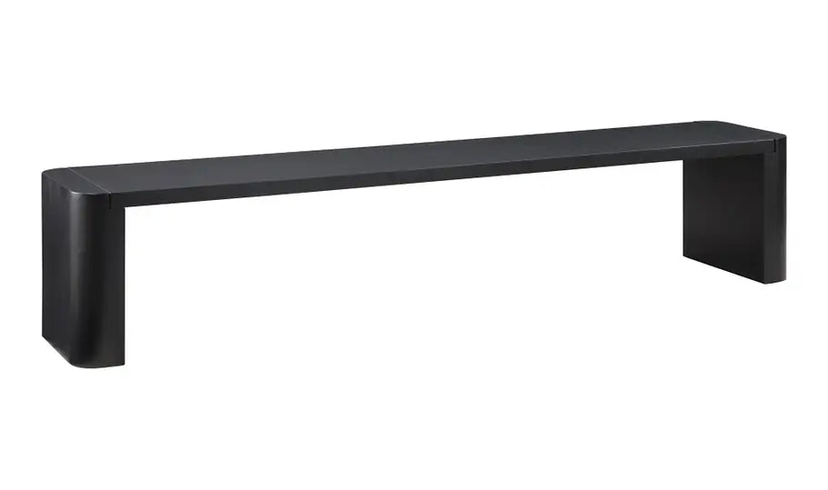 Post Dining Bench in black