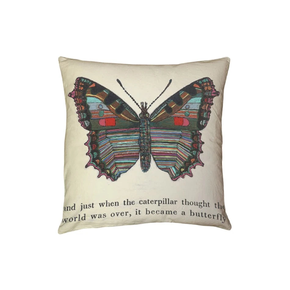 Butterfly pillow - shop colorful throw pillows at City Home