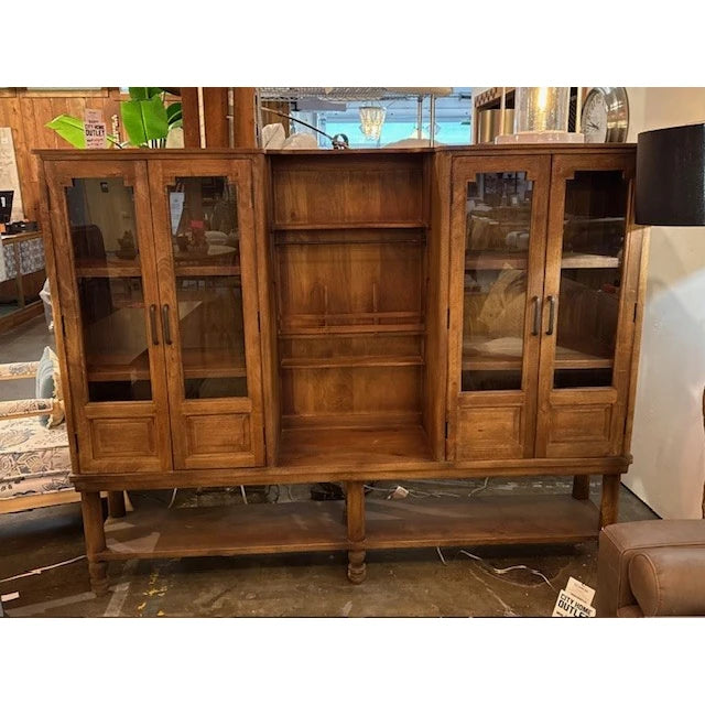 Wood and Glass Hutch - available at the City Home Outlet