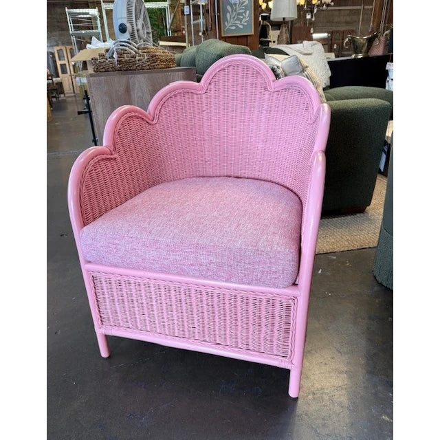 Pink Rattan Chair - available at the City Home Outlet