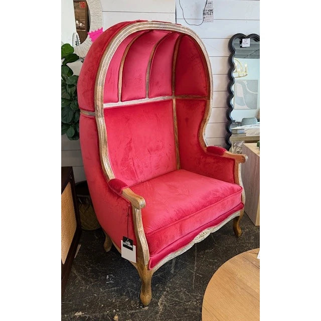 French Accent Chair in Red Seating City Home PDX Outlet