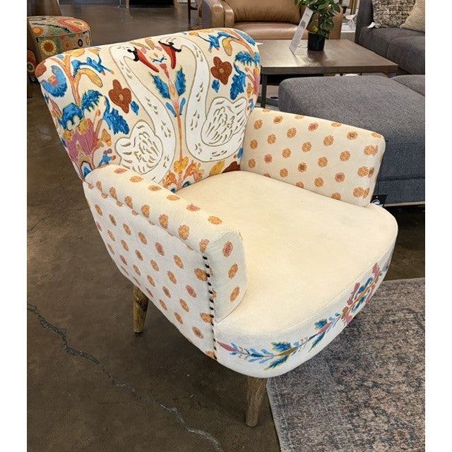 Swan Print Accent Chair - shop unique chairs at the City Home Outlet
