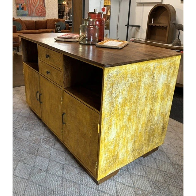 Two-Sided Kitchen Island - shop one of a kind furniture at the City Home Outlet