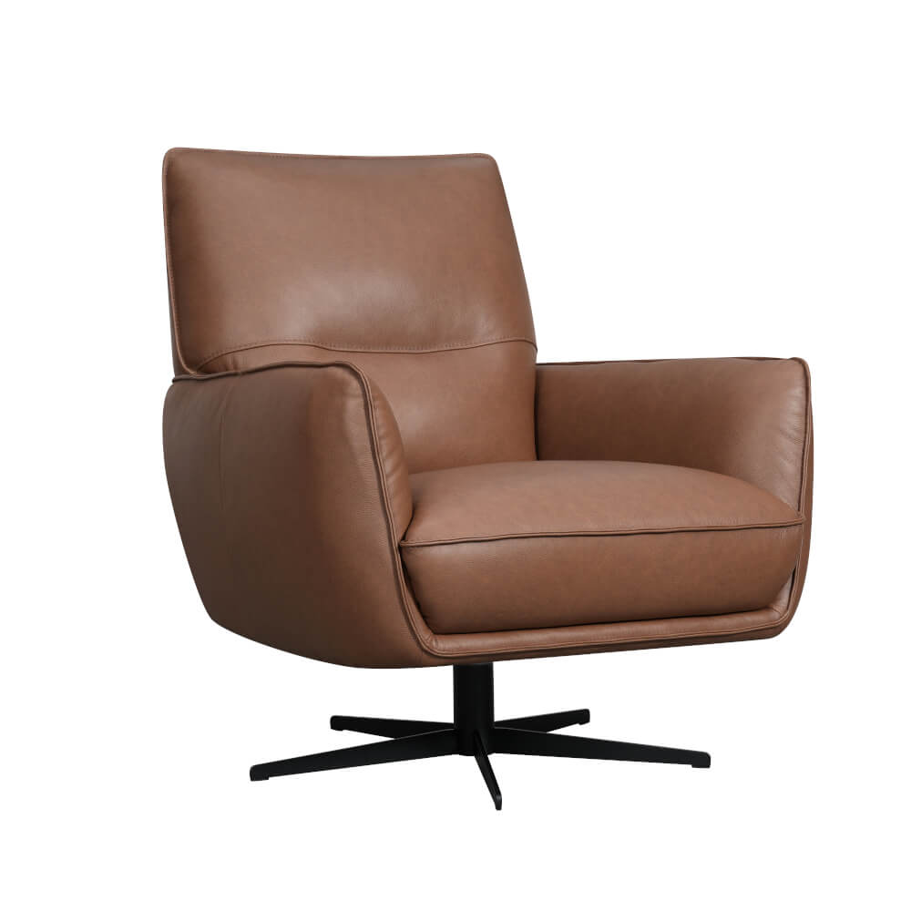 Coleman Leather Chair in Ranger Sedona leather