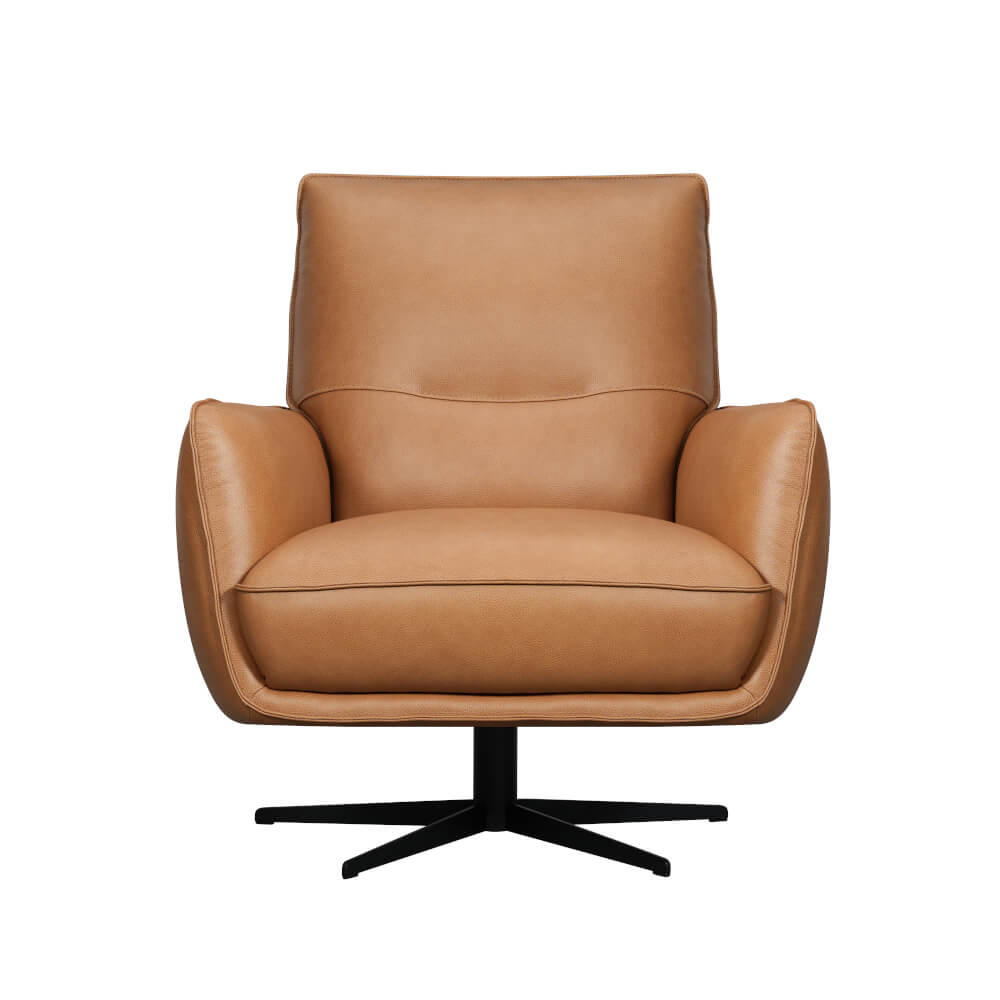 Coleman Leather Chair in Texas Toffee leather