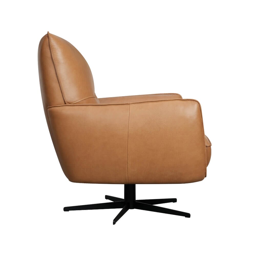 Coleman Leather Chair in Texas Toffee leather