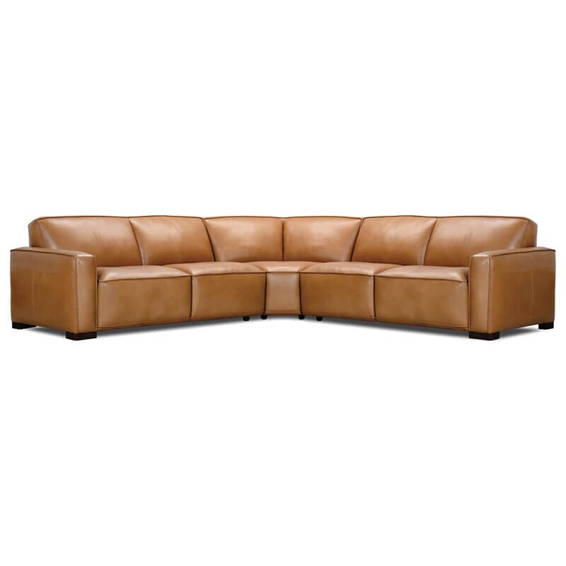 Conroy Leather Sectional: Available at City Home PDX