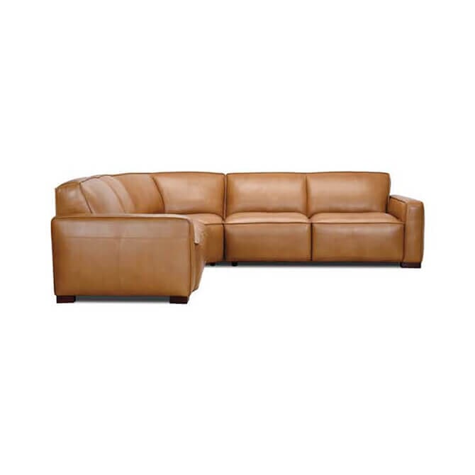 Conroy Leather Sectional: Product View
