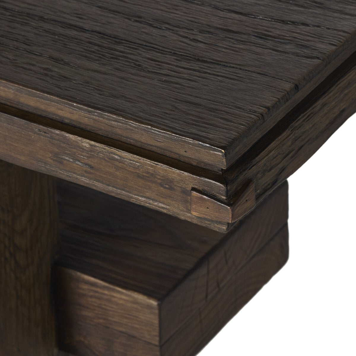Contessa Console Table - detail view of top corner