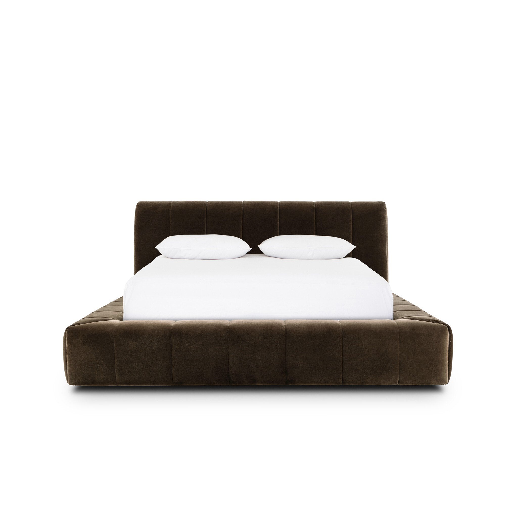 Langham Bed - shop upholstered velvet beds available at City Home