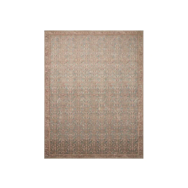 Angela Rose X Loloi Aubrey Rug in Blue/Terracotta
