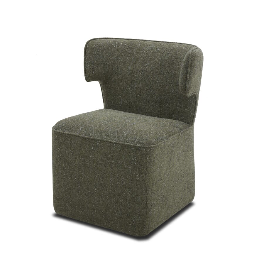 Madison Dining Chair in Flanigan Charcoal - angled view