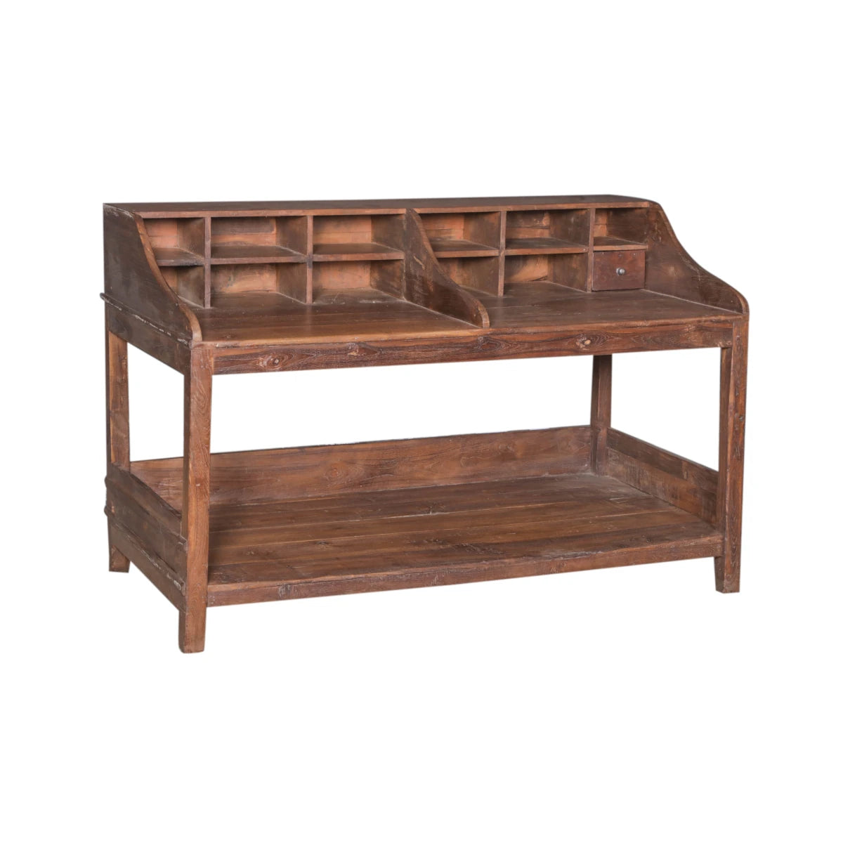 Handcrafted Teak Writing Table - shop solid teak furniture at City Home