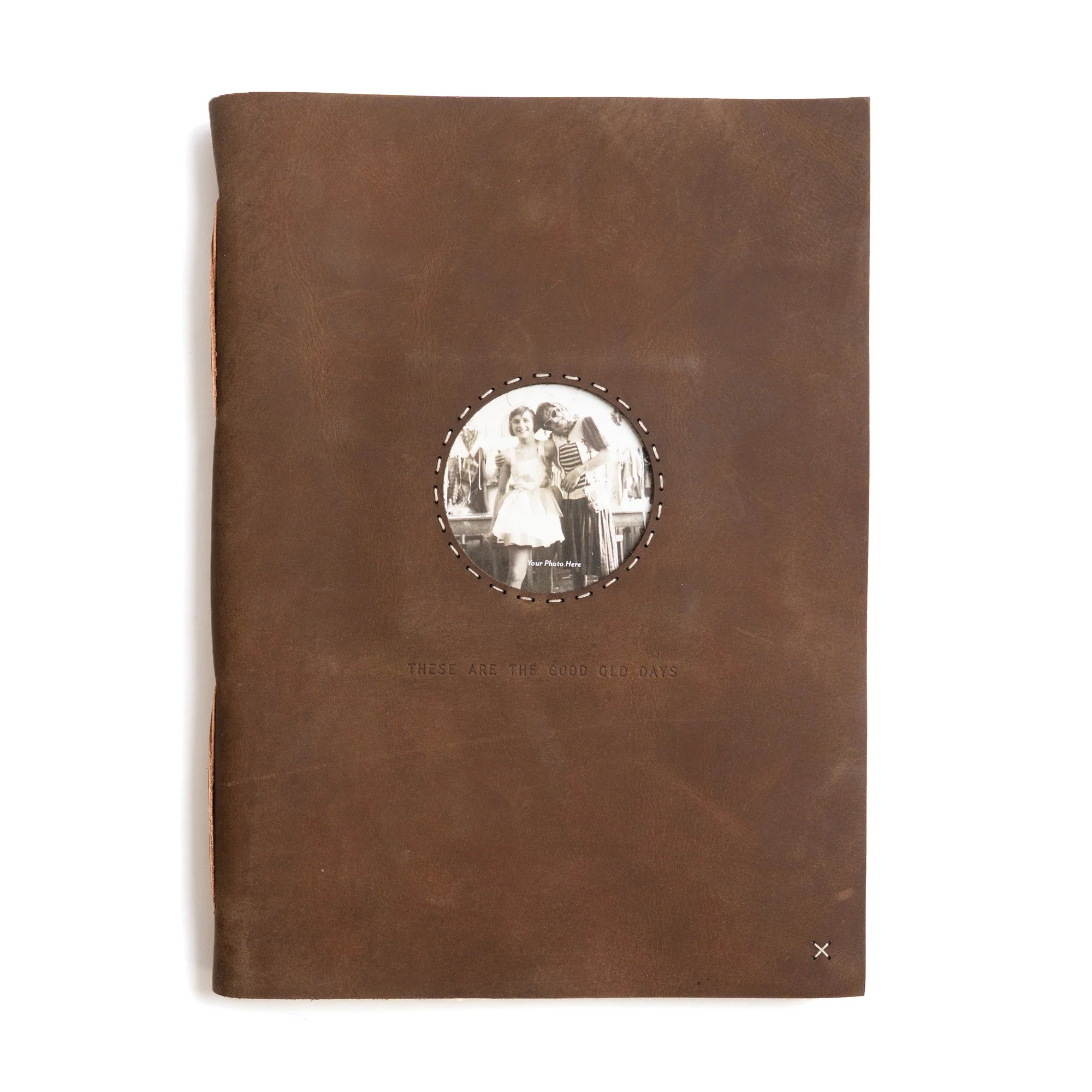 These Are The Good Old Days Leather Photo Album - available at City Home