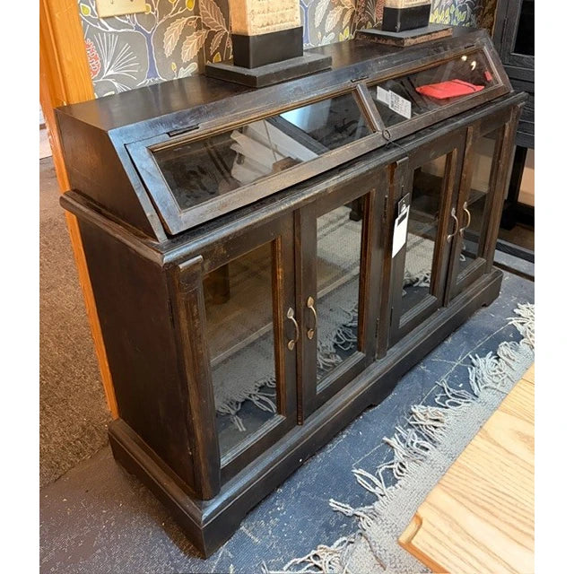 Wood and Glass Cabinet - available at the City Home Outlet