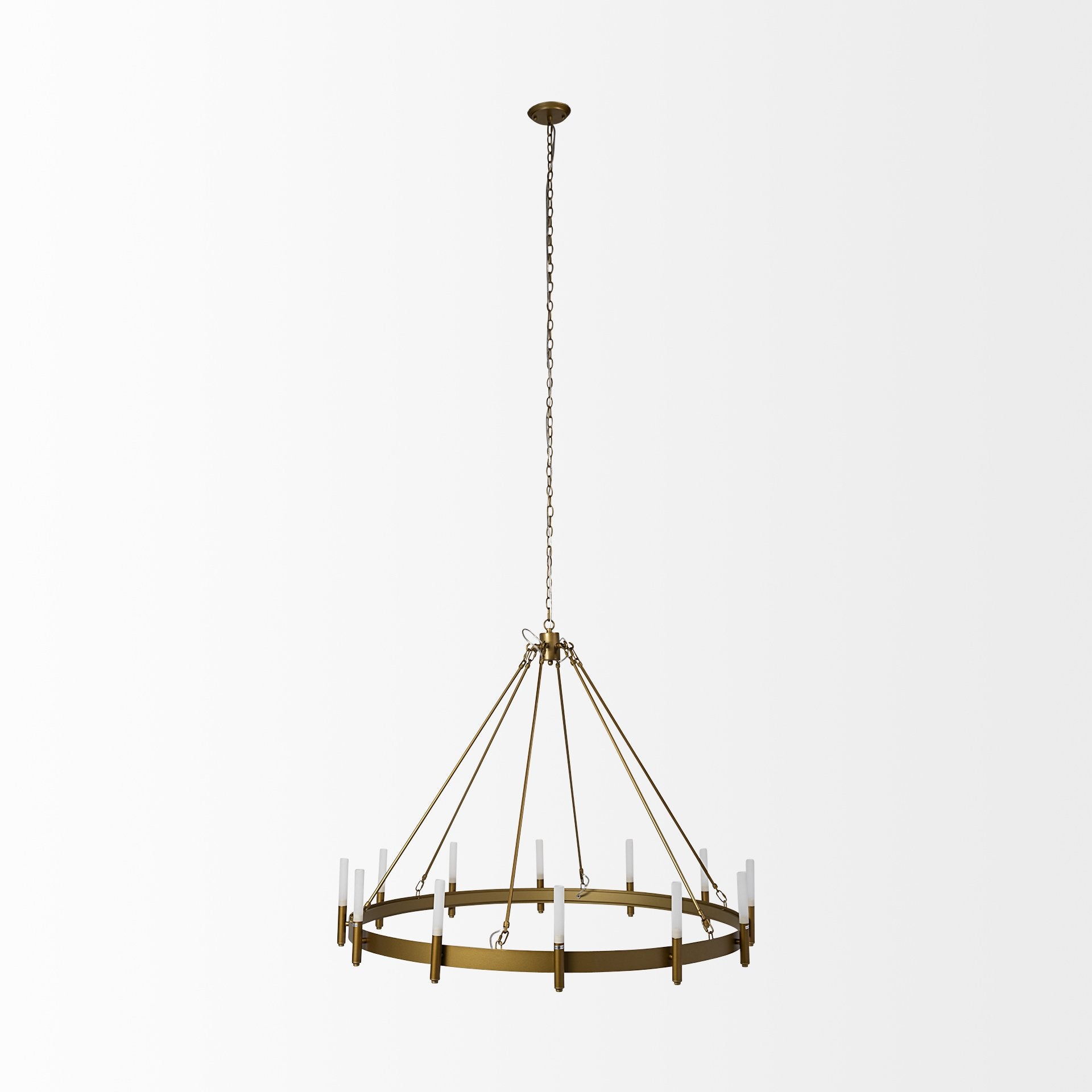 Decamp Metal Chandelier - 2 Finishes - Mercana