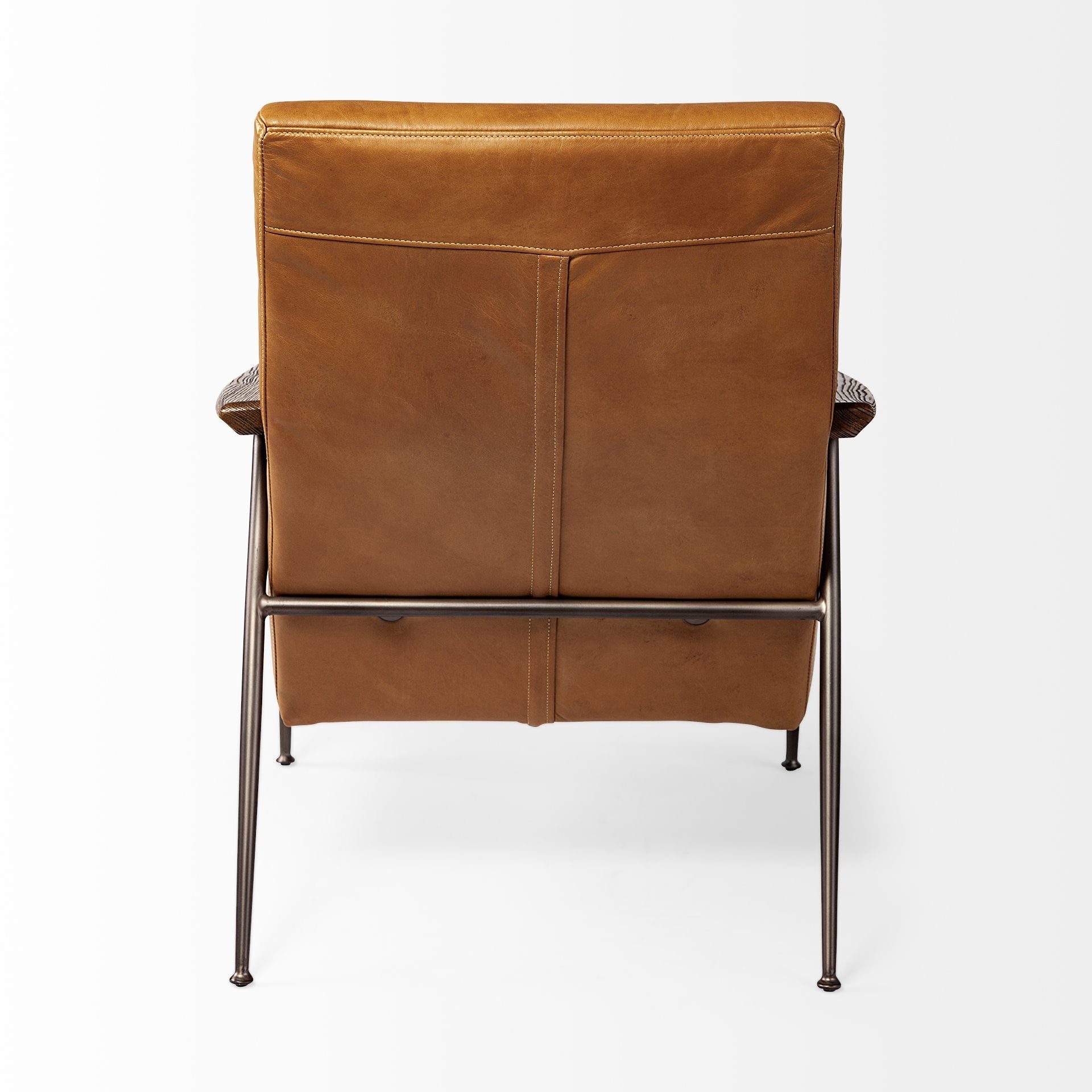 Grosjean Leather Accent Chair - Mercana