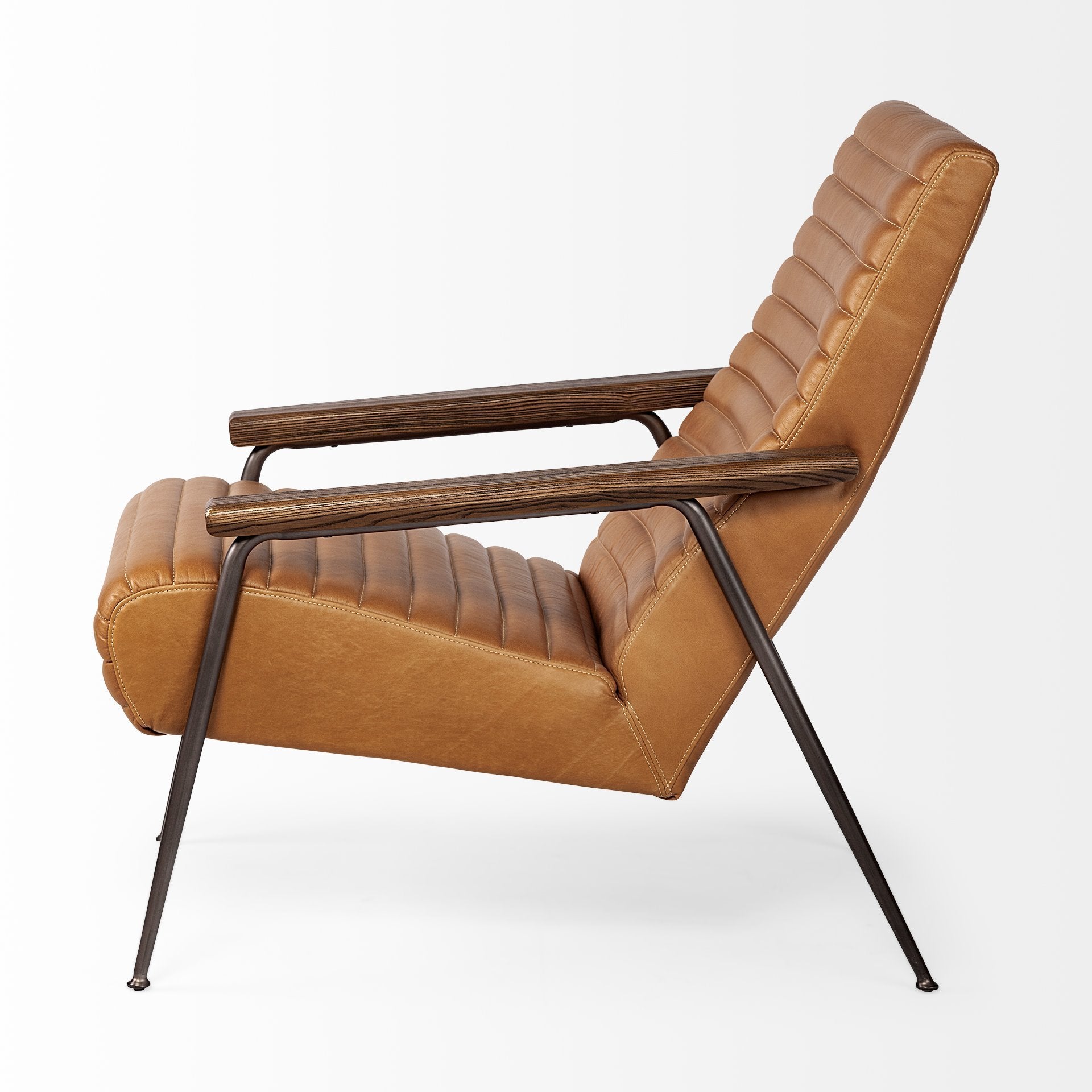 Grosjean Leather Accent Chair - Mercana