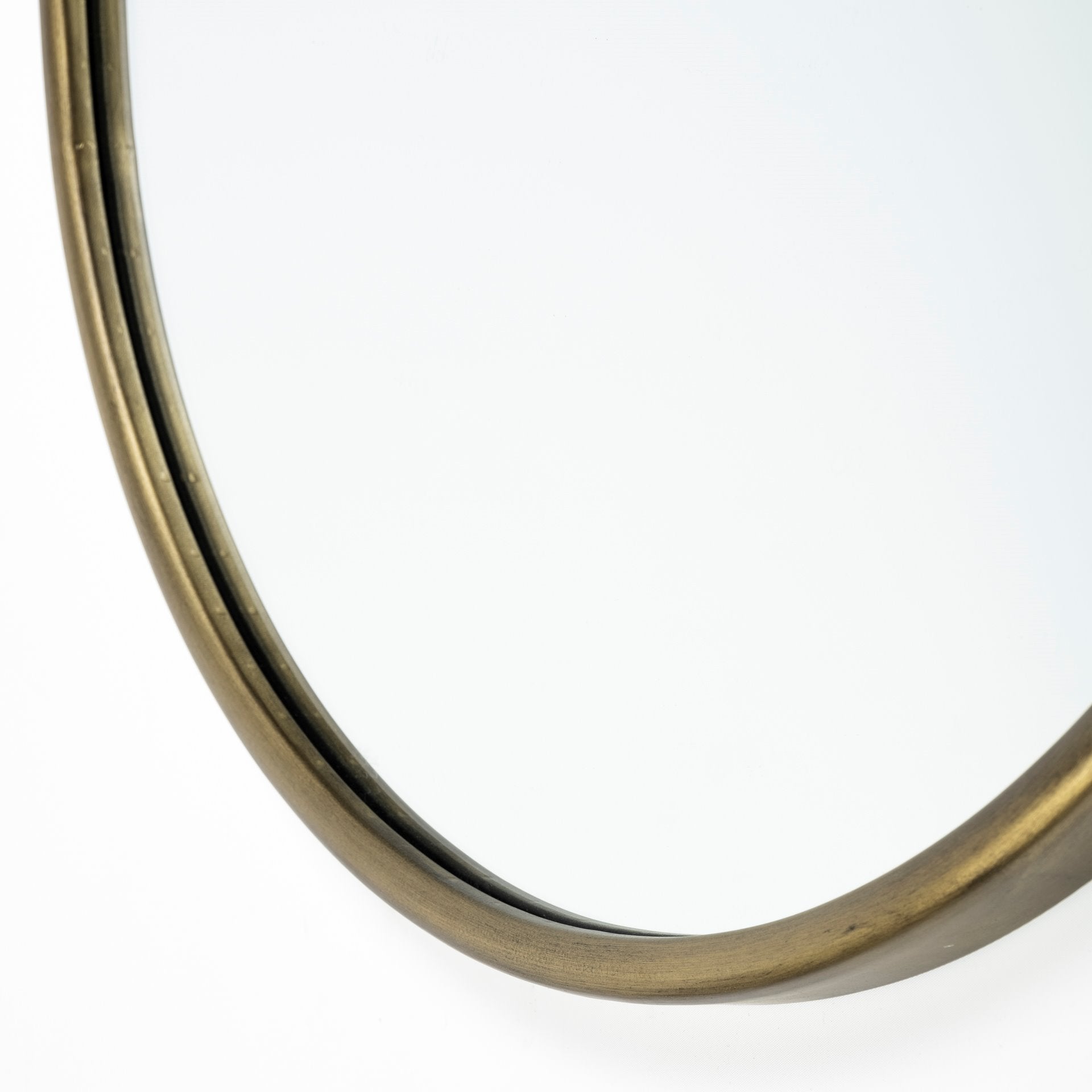 Gold Oval Wall Mirror - Mercana