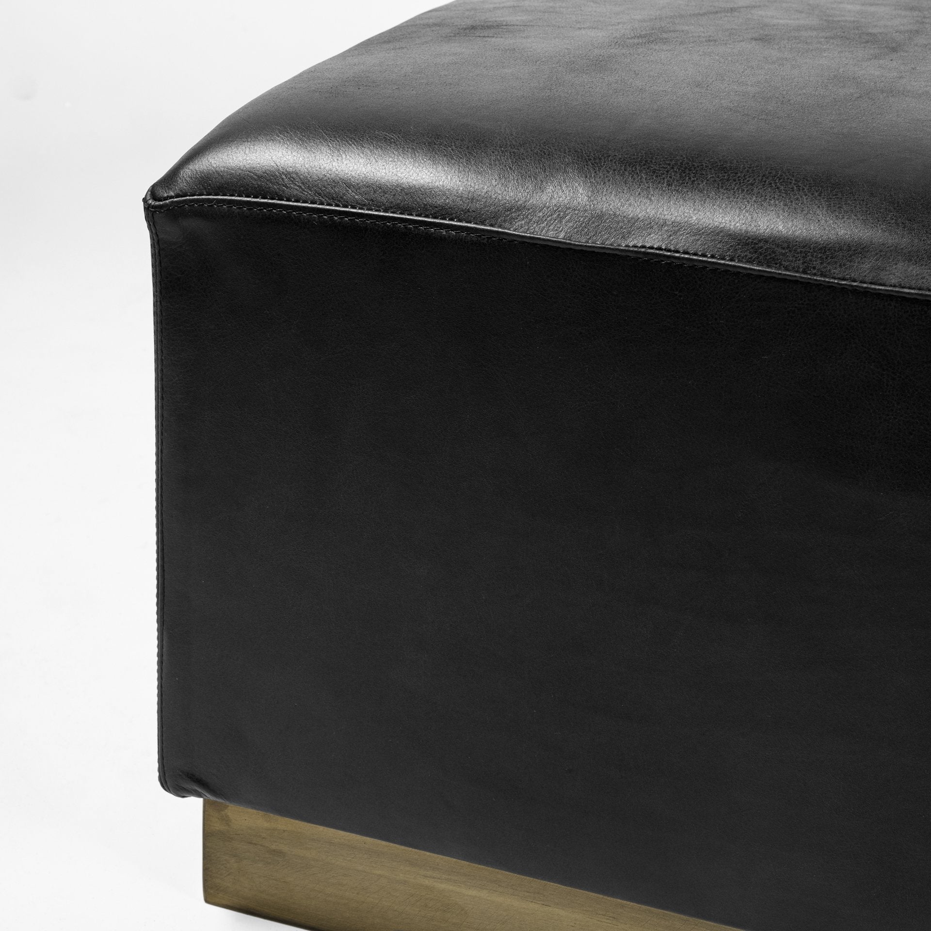 Minara Leather Ottoman - 2 Styles - Mercana