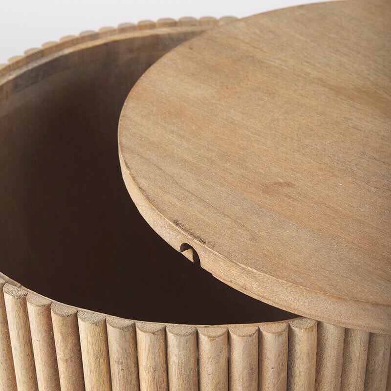 Terra Side Table - lid detail