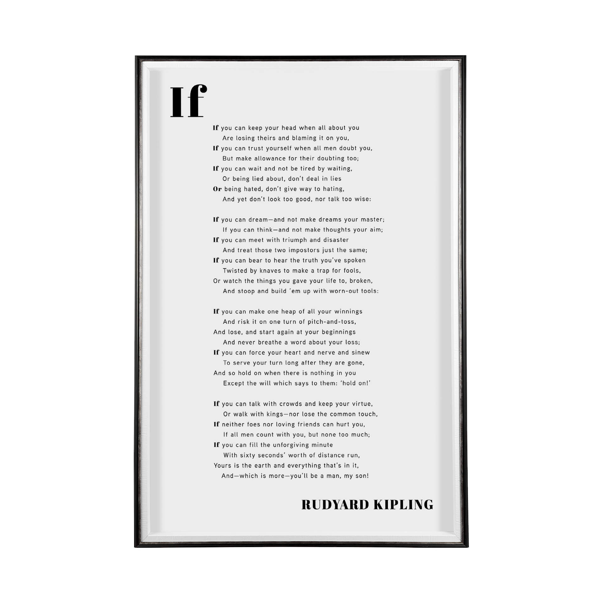 "If You Can" Framed Artwork