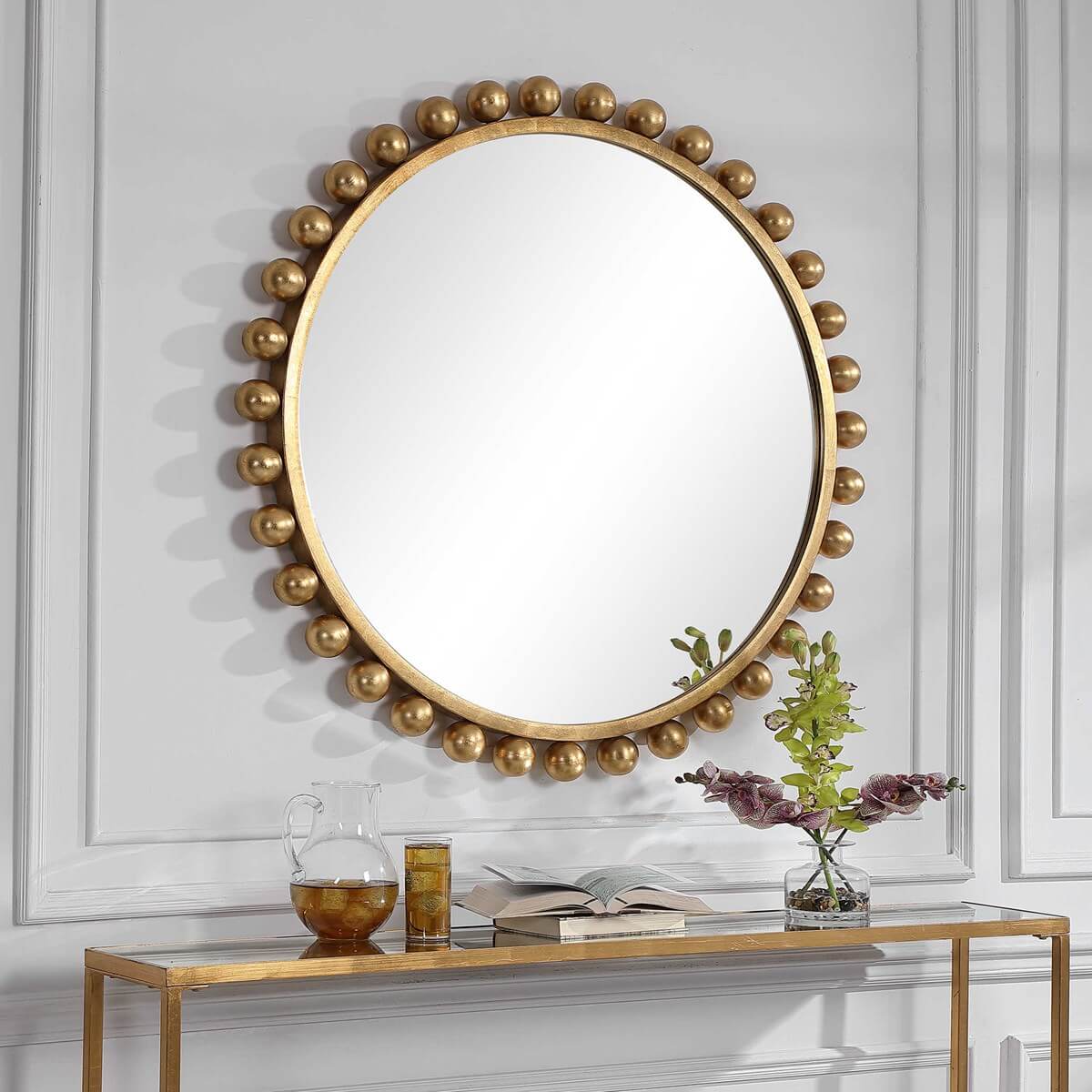 Cyra mirror in gold
