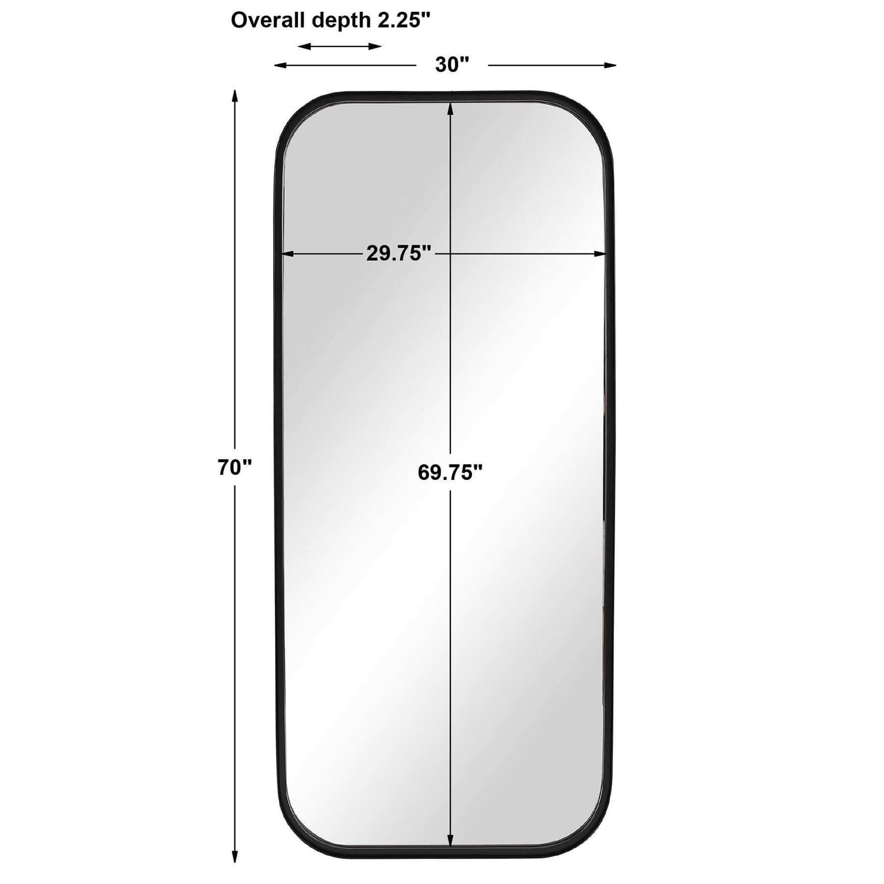 Concord tall mirror dimensions