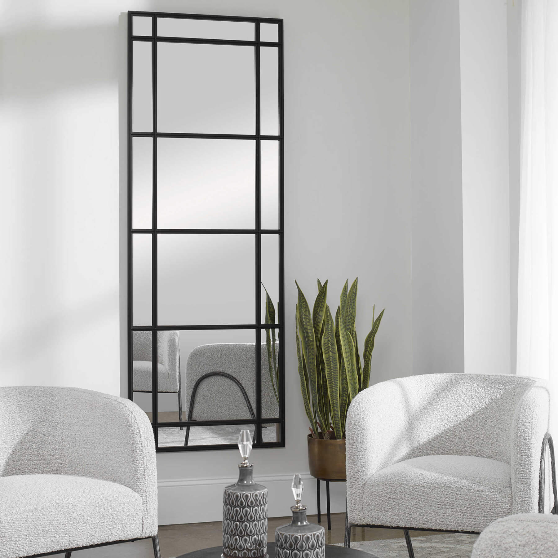 Atticus mirror styled in a room