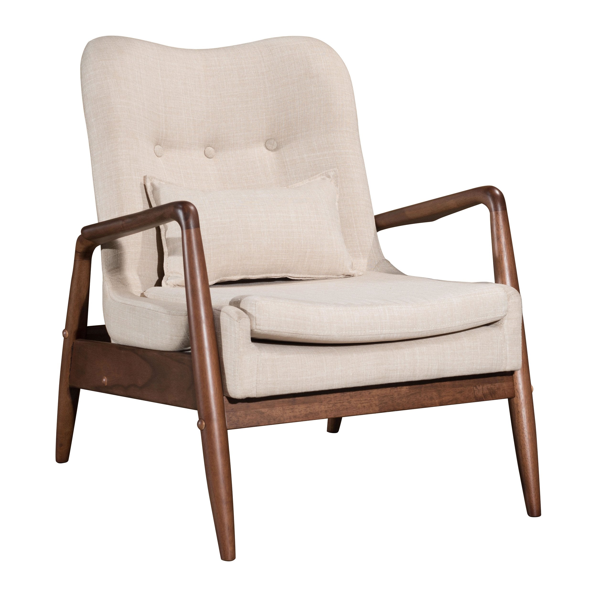 Bully Lounge Chair & Ottoman - 3 Fabrics - Zuo