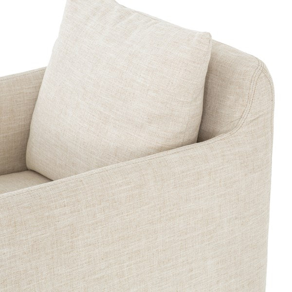 Banks Swivel Chair in Cambric ivory