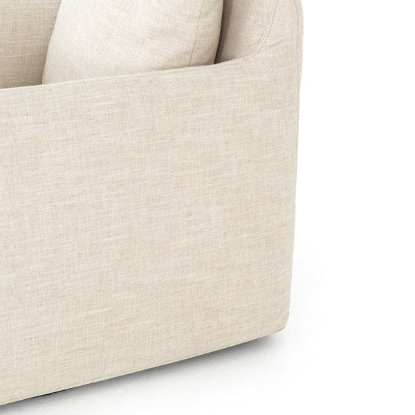 Banks Swivel Chair in Cambric ivory